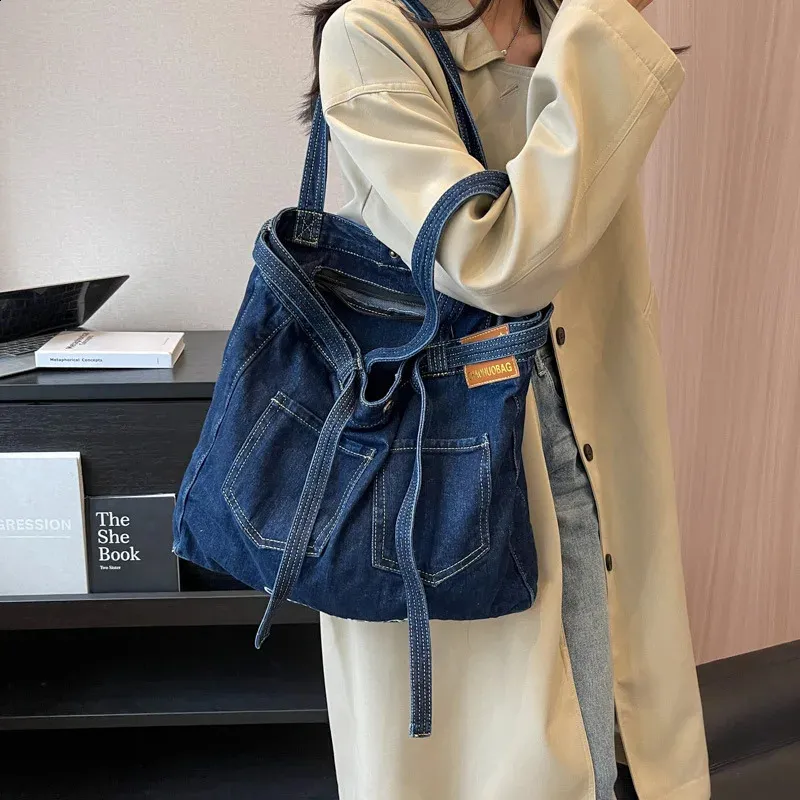 DHgate.com:Large Capacity Denim Handbag for Women: Vintage DHgate.com:Large Capacity Denim Handbag for Women: Vintage