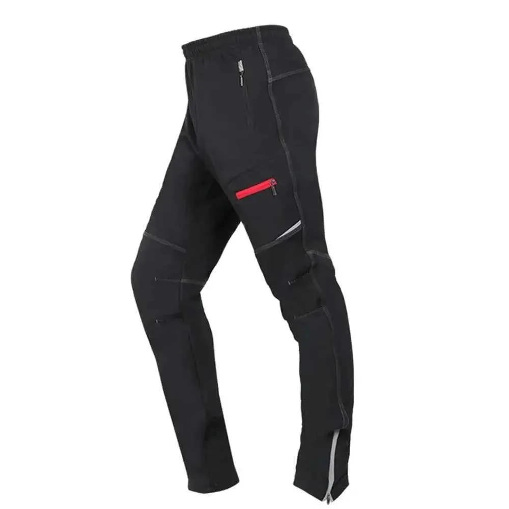 Winter Cycling Pants Fleece Lined Windproof Waterproof Thermal