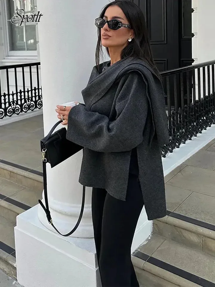 Asymmetrical winter long wool coat 4589 Asymmetrical winter long wool coat 4589