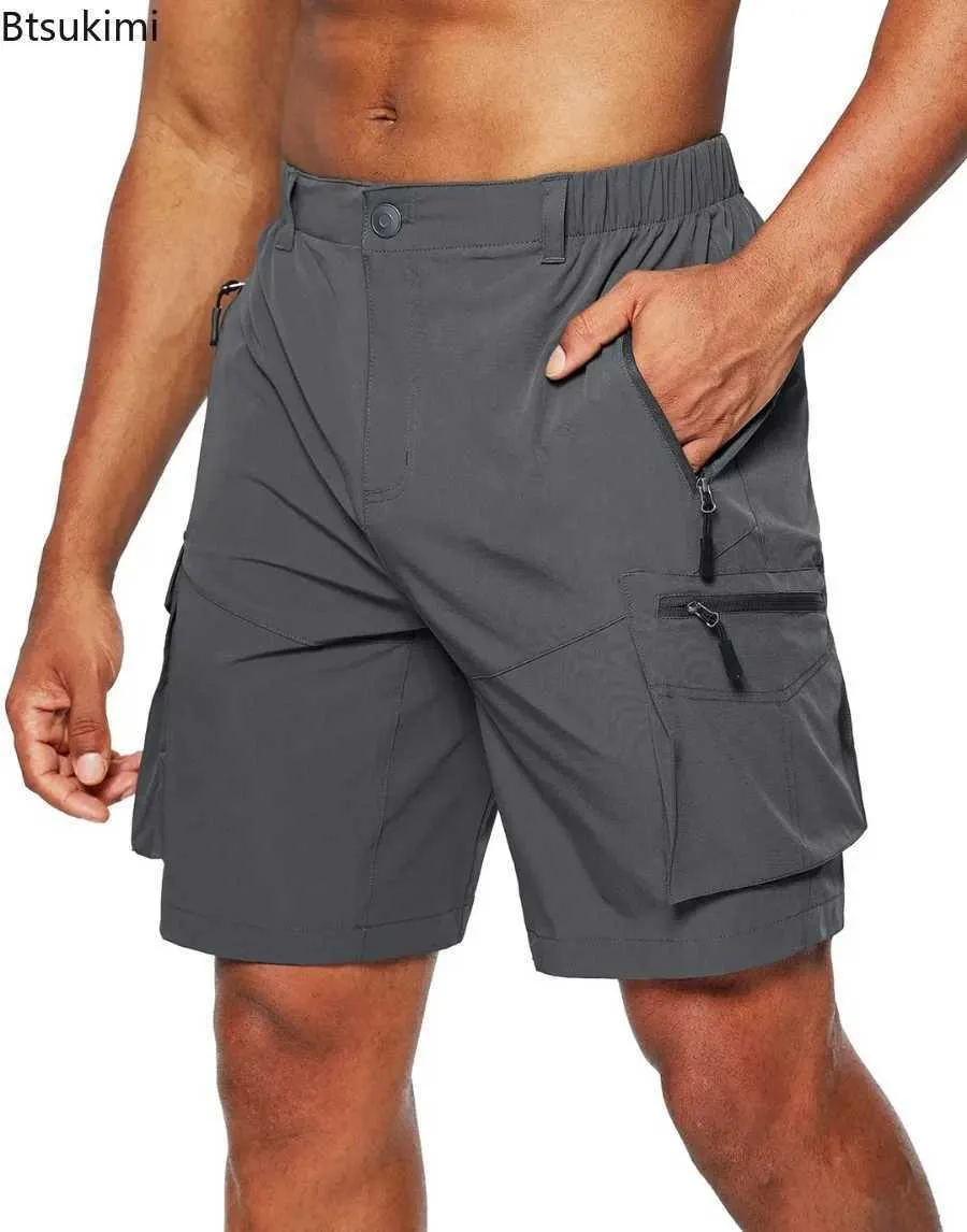 Short Cargo Homme - Bermuda Été En Coton Élastique - Coupe Baggy Avec Multiples Poches - Du S Au 4XL - 9