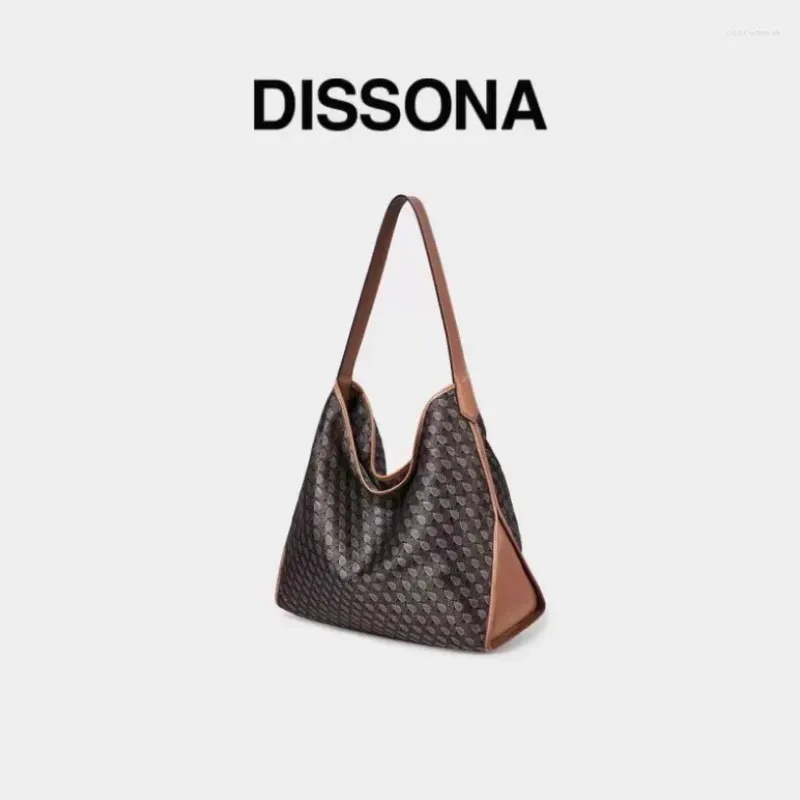 Women s Hobo Shoulder Bag DISSONA Lucky Flower Handbag Single Commuter Underarm Crossbody