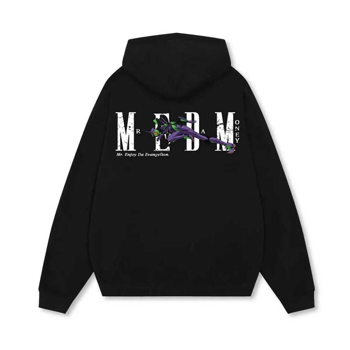 Men s Hoodies Sweatshirts Animation Printed Mens Hoodie Cotton Trendy Brand American Street Mens And Womens Sweaters Casual Loose Couple Hoodies