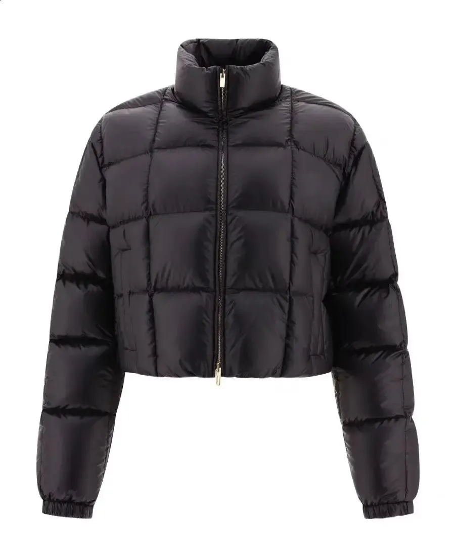 ジャケット・アウター   SHORT DUCK DOWN Womens White Duck Down Hooded Short Puffer Jacket Warm