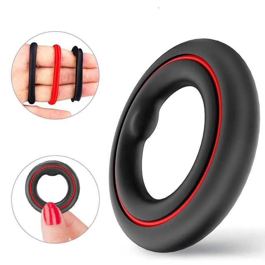 Silicone triple flexible penis ring for men, sheep eye 3 silicone material,  size Shandong 2 from Dhgate Masturbators