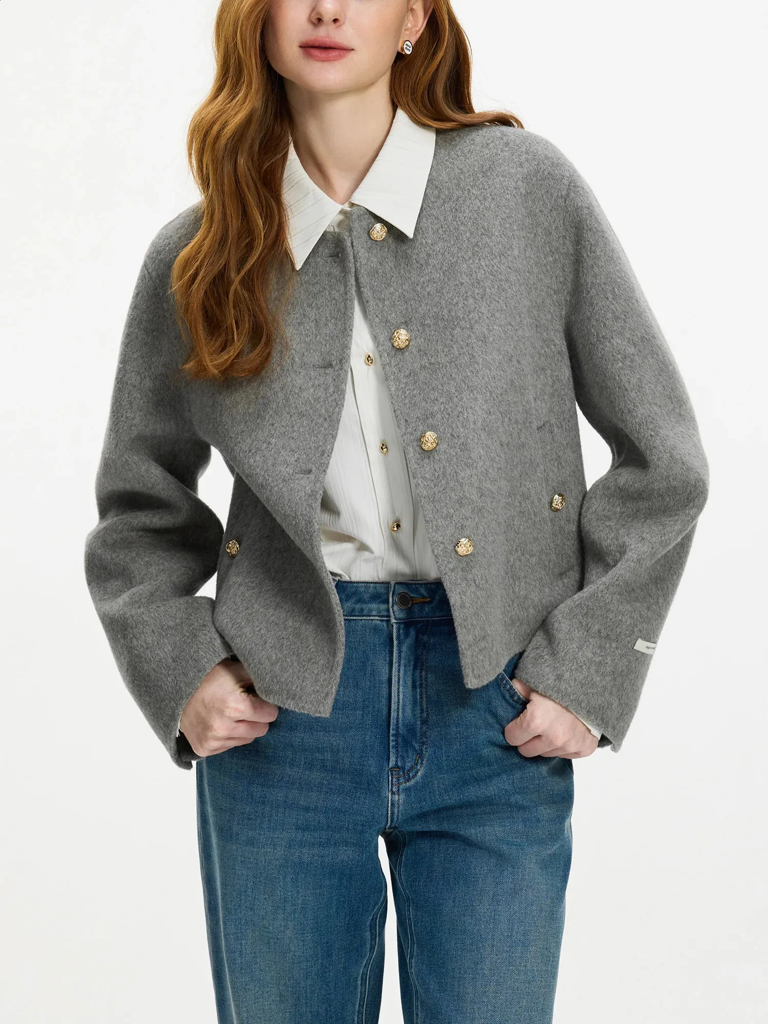 DHgate.com:Womens Short Wool Blend Coat - Loose Fit, Autumn DHgate.com:Womens Short Wool Blend Coat - Loose Fit, Autumn