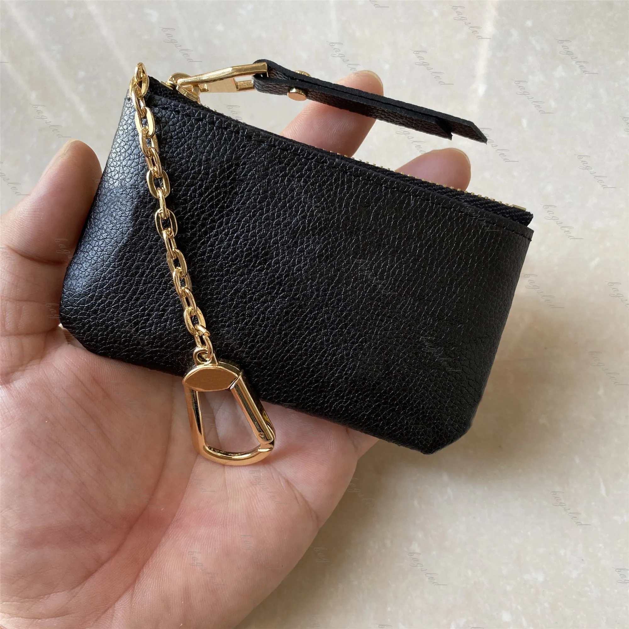 Designer Keychain Wallet Luxury Women s Mini Wallet Card Holder with Box and Dust Bag