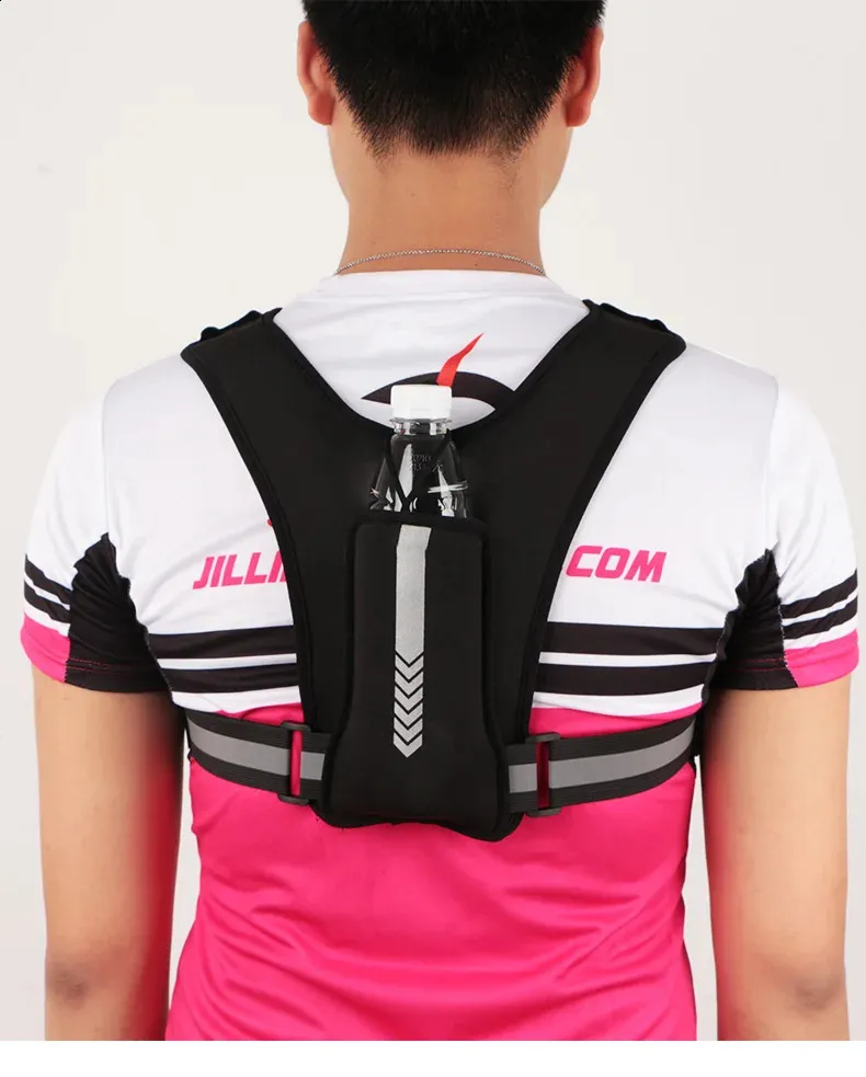 Chest Pack Outdoor Gilet Running - Sac de Poitrine Réglable Résistant | Poche de Rangement Sport Plein Air pour Cyclisme Course Randonnée Voyage Fitness Escalade Sac Poitrine Léger