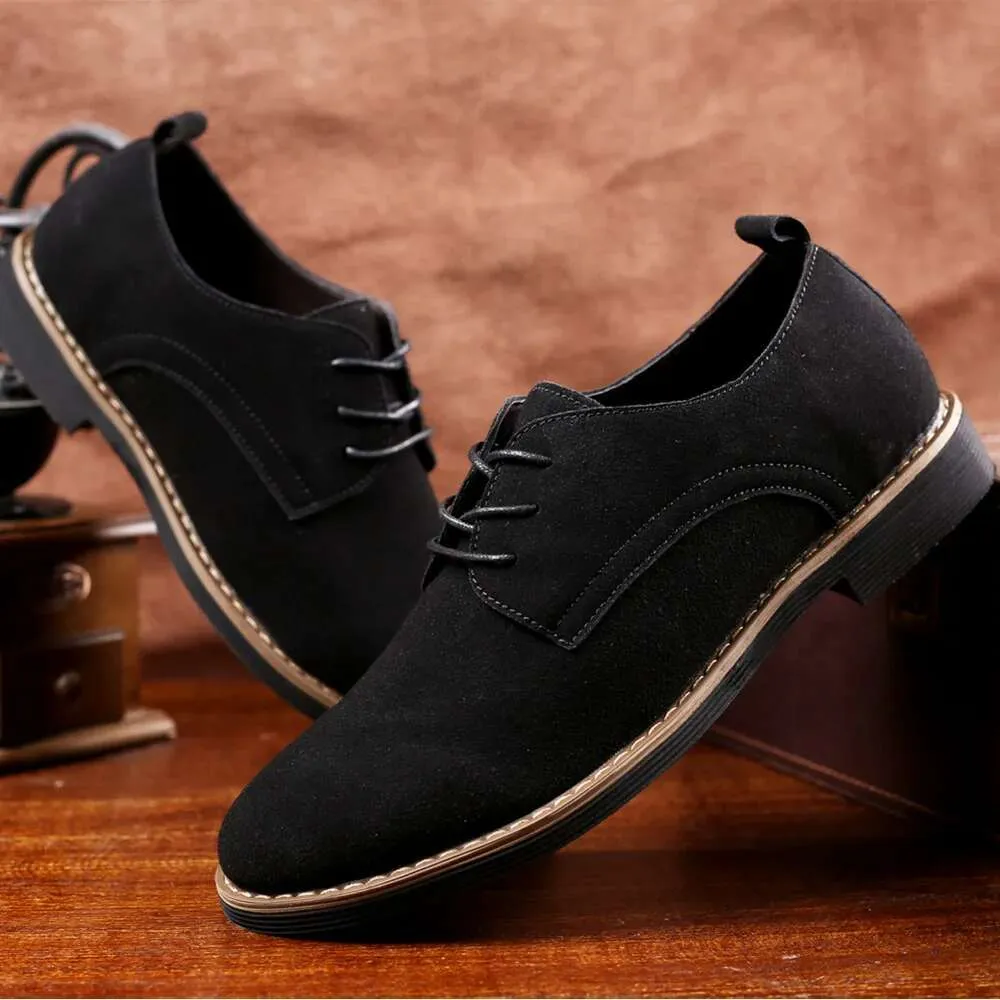 Chaussure Homme Suede Leather Men Shoes Oxford Casual Classic Sneakers Comfortable Footwear Dress Large Size Flats From Factorysales107 29.15 DHgate.Com