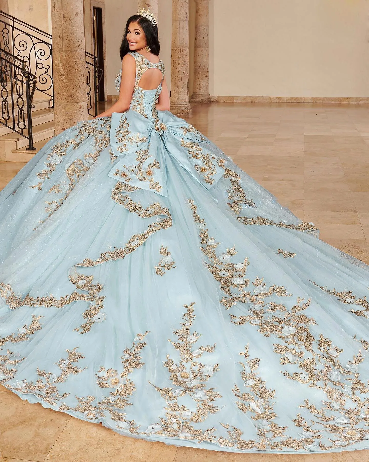 Sage Ball Gown Beaded Quinceanera Dresses Sequined... From Weddingteam,  $180.91 | DHgate.Com