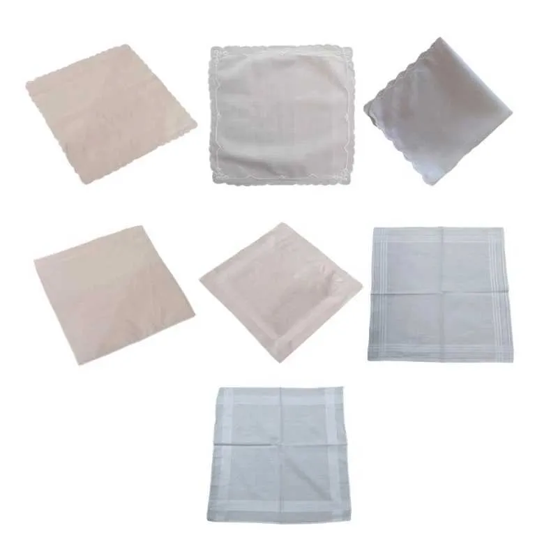 Save Big on Bulk Ladies Hankies Amazon Handkerchiefs For Women Elegant  White Cotton Lace Handkerchiefs, Soft Hankies For DIY Crafts, Tableware - Main Image