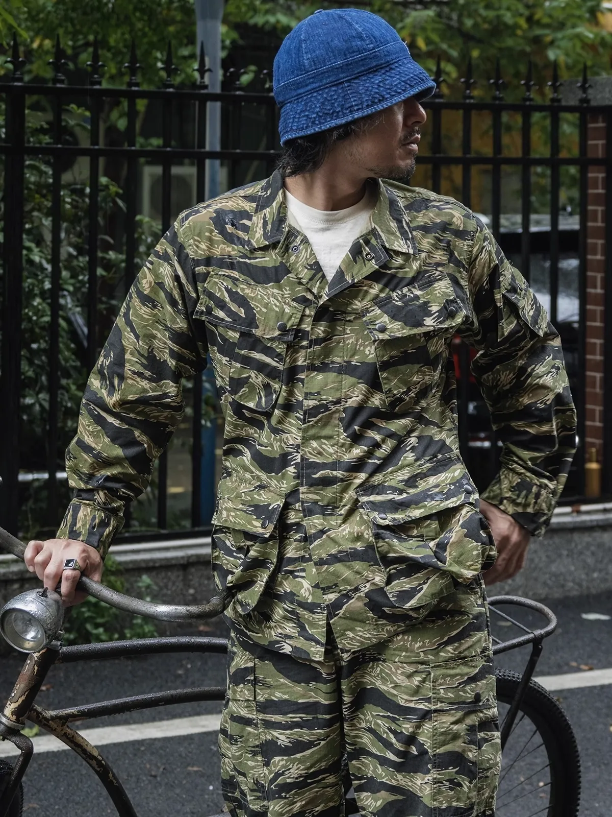 DHgate.com:Tiger Stripe Camo Ripstop Combat Jacket DHgate.com:Tiger Stripe Camo Ripstop Combat Jacket
