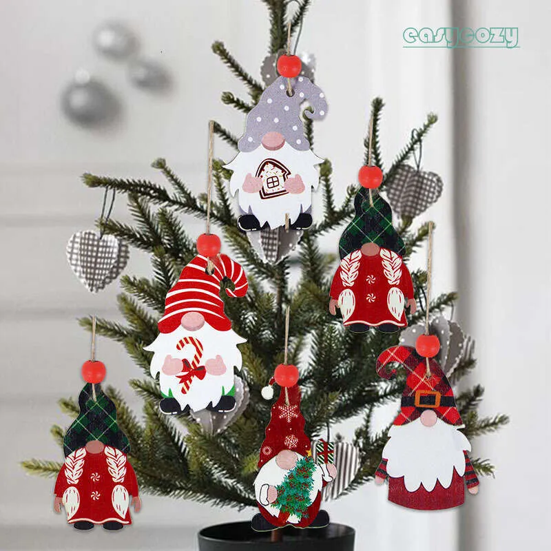 24 Suspensions De Noël Gnomes En Bois - Ornements Pour Sapin, Couronne, Guirlande | Décoration Festive Et Mignonne