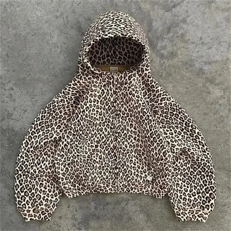 Tuislay Sweat à capuche zippé Y2K pour femmes - Motif étoile - Pour adolescentes