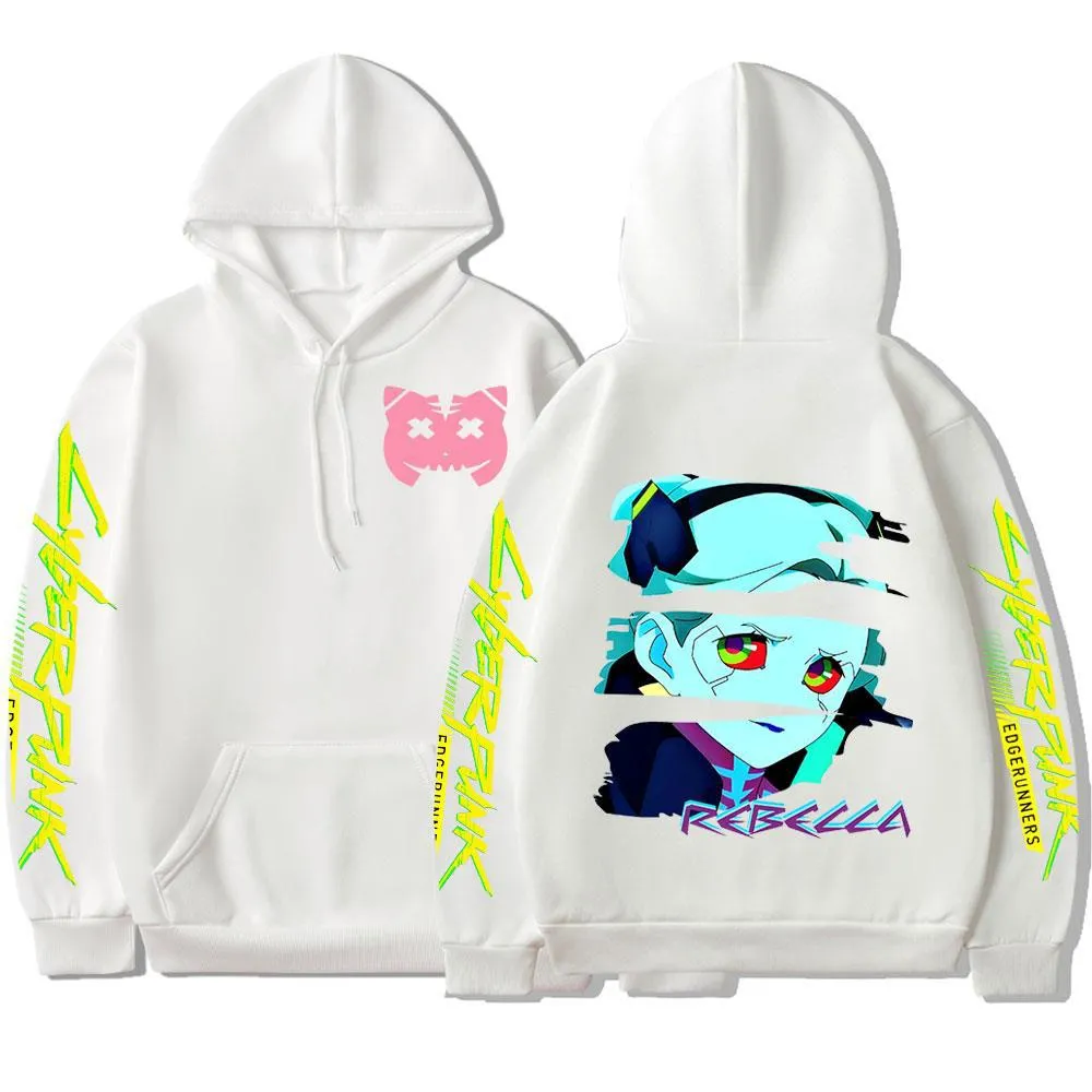 Cyberpunk Edgerunners Rebecca Hoodie: Breathable Anime