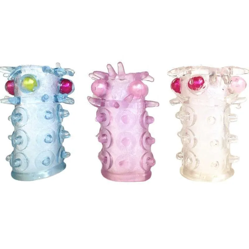 Best Selling Extra Long Silicone Adult Toys For Women G Spot Finger Set  With Jumping Head Cover From Zar001, $1.68