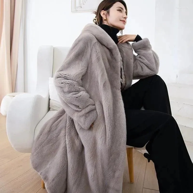 DHgate.com:Womens Hooded Mink Fur Coat - Long Winter DHgate.com:Womens Hooded Mink Fur Coat - Long Winter