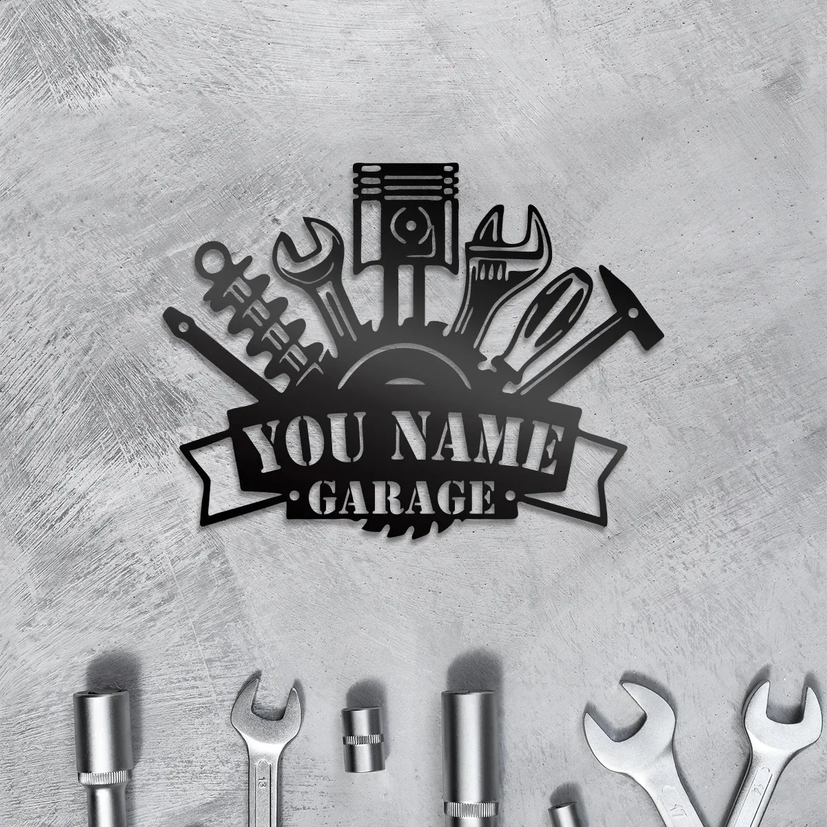 Targa In Metallo Vintage 'Grandpa's Garage' – Divertente Cartello Retrò 20x30 Cm Per Officina