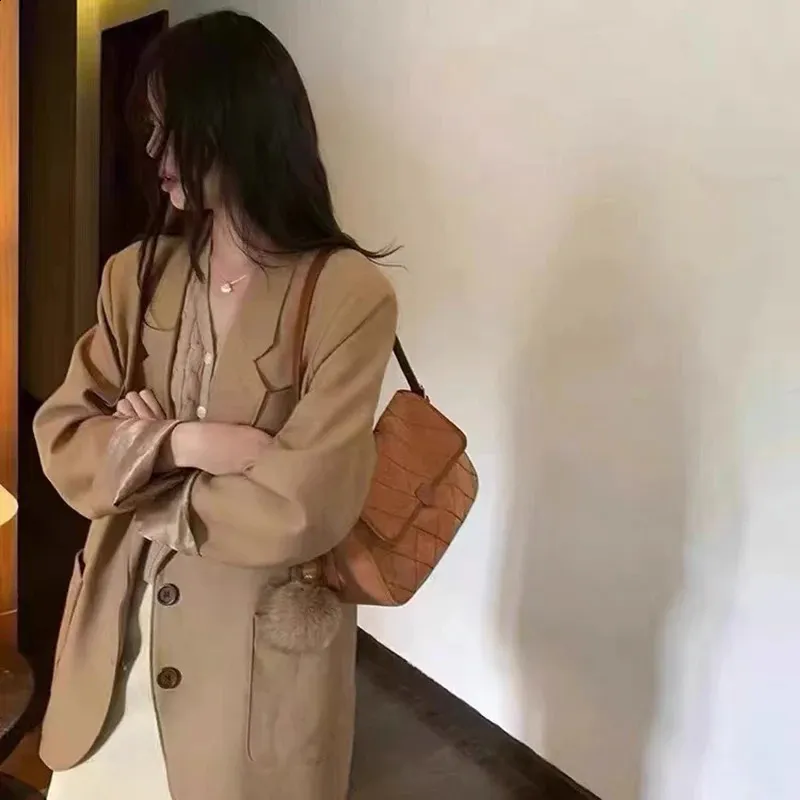 Womens Underwear Bag Suede Felt Retro Small Square Bag Fashionable