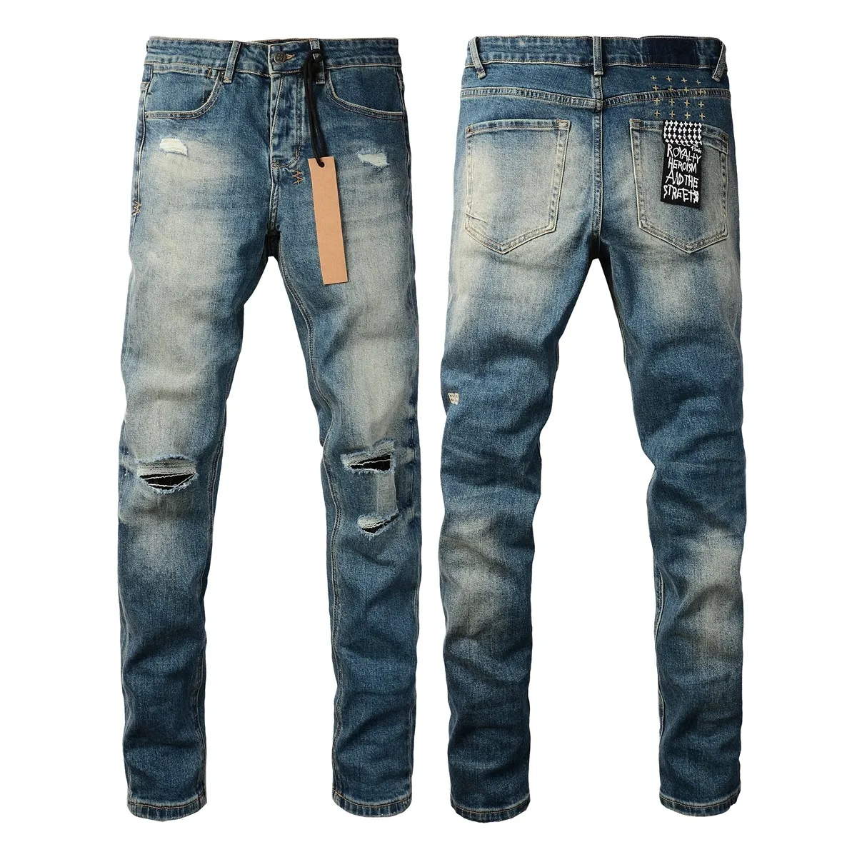 Ksubi Blue Jeans: Mens Designer Denim Slim Fit, Ripped & Baggy
