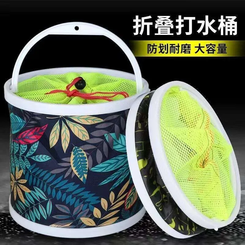 Thickened Outdoor Foldable Canvas Fishing Buckets... 