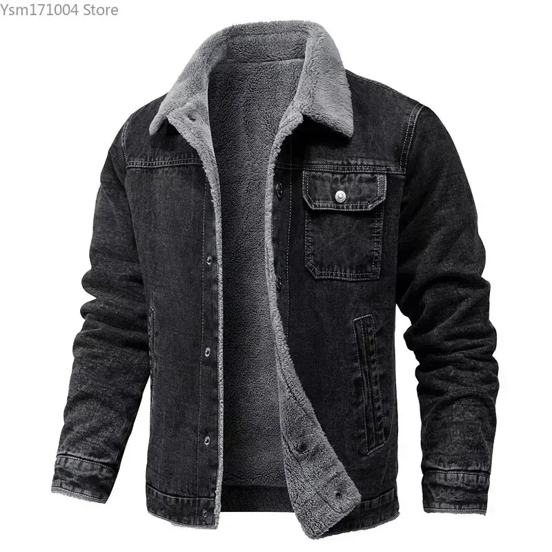 Korean Fashion Mens Winter Jacket With Lapel Thickened Lamb Hair And High Quality Fabric 5XL Tight Denim Jeans Coat For Men For Warmth And Style From Toukeclothes 96.03 DHgate.Com