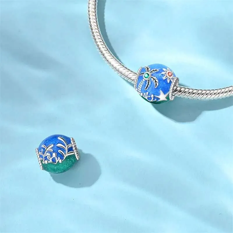 925 Sterling Silver Ocean Theme Charm Pendant For Bracelets_voghion.com