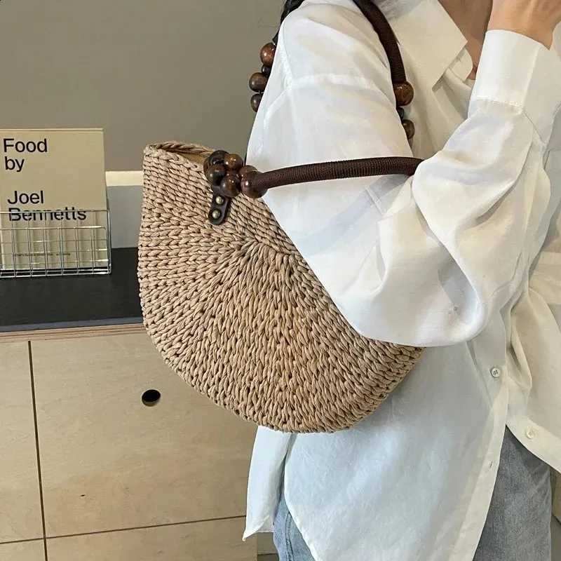 Sac Fourre-tout Brodé De Grande Capacité, Asymétrique épaule Dénudée