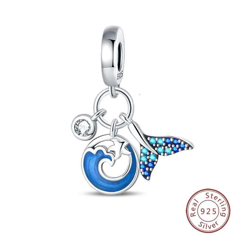 925 Sterling Silver Ocean Theme Charm Pendant For Bracelets_voghion.com