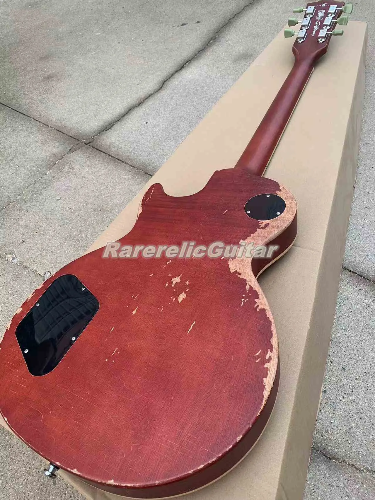 ギター Hard Aged LesPaul replica FlameMapleTop Hard Aged LesPaul replica FlameMapleTop