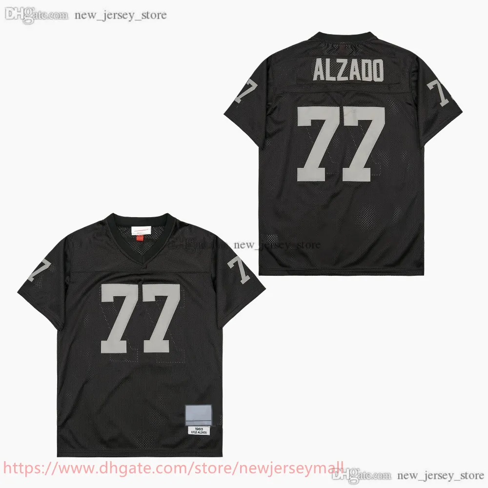 Cruz Azul Jersey 2023 Lyle Alzado Jersey Black Oakland Unisex