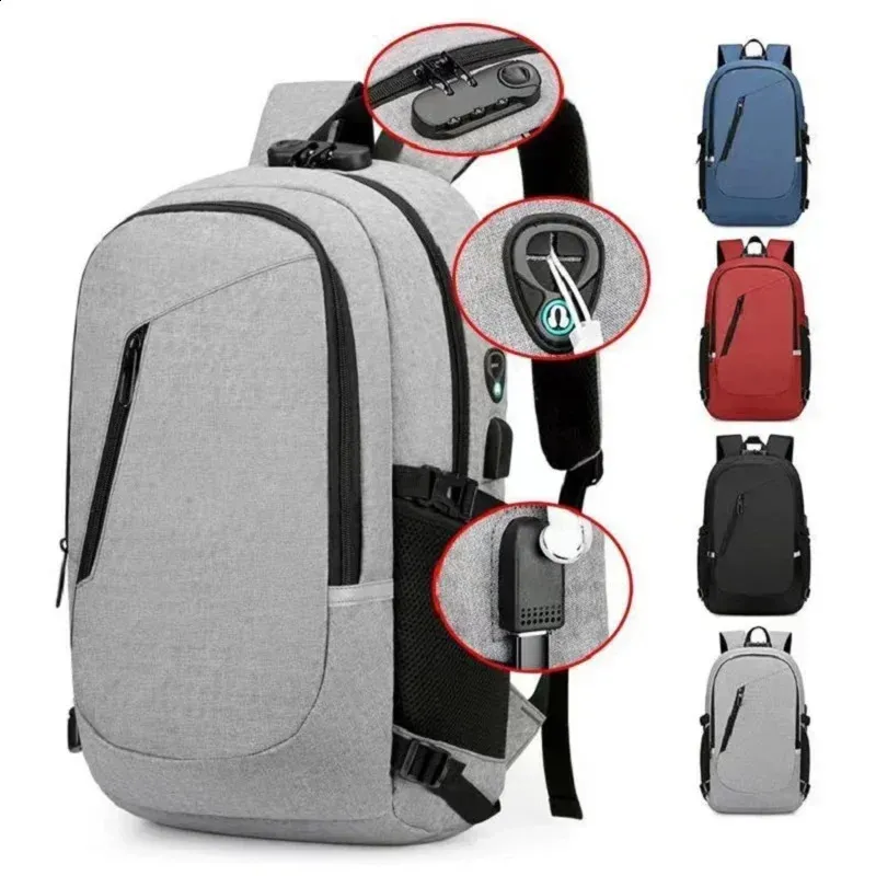 anti theft mens womens laptop notebook backpack WENIG Anti-Theft Travel with USB Charging Port Lock,Water Resistant Slim Work Computer Bag for Men College Bookbags Fits 15.6 Inch Laptop : Electronics theft pocket on the back protects your passport Anti-Theft travel backpack with Password