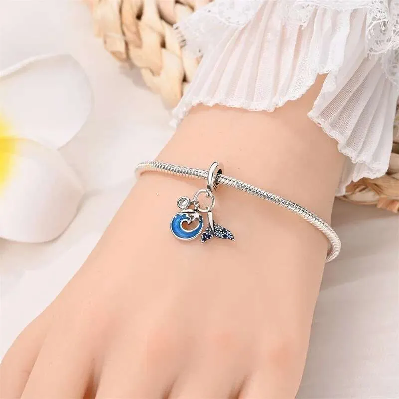 925 Sterling Silver Ocean Theme Charm Pendant For Bracelets_voghion.com