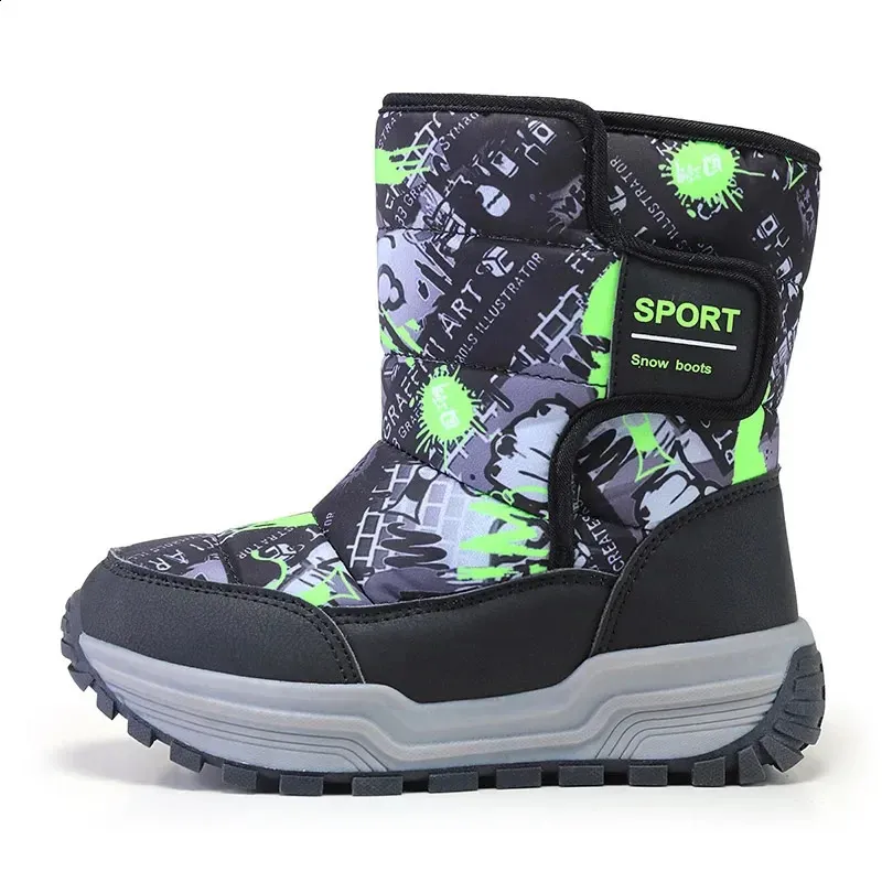 Bottes D'Hiver Pour Garçon - Doublure Chaude, Semelle Antidérapante, Confortables Et Solides