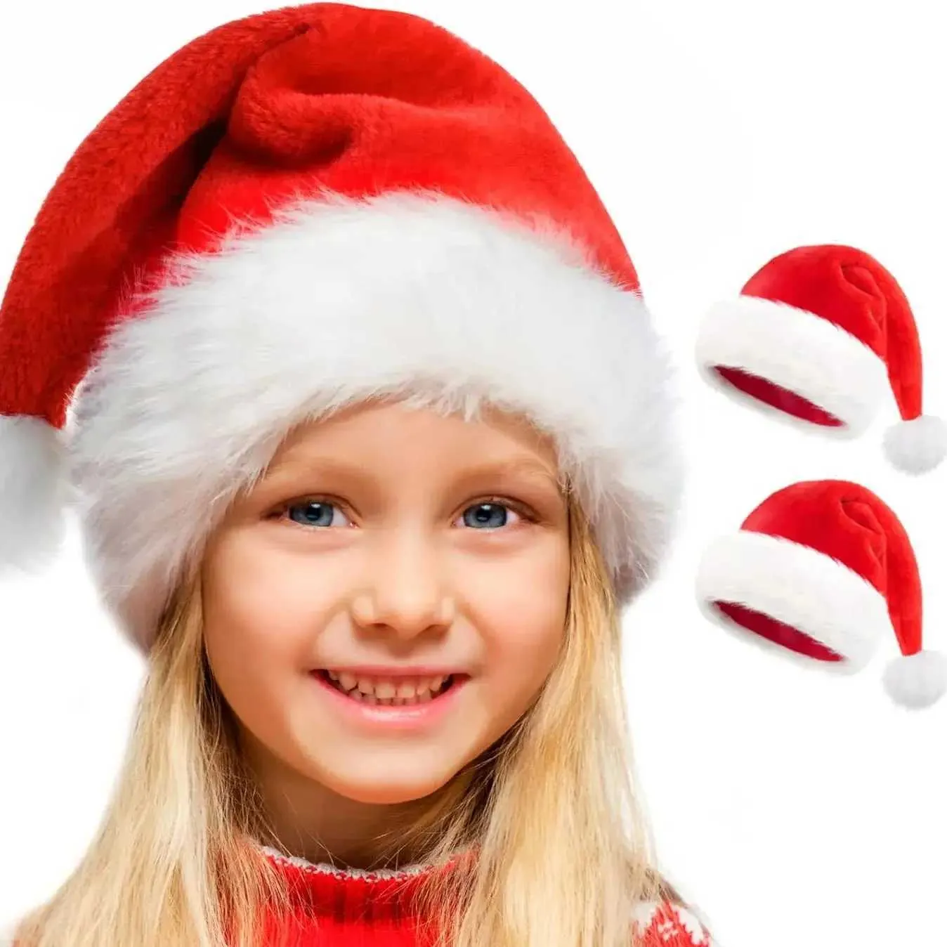 CHAPEAU DE NOËL, Costume de noël, couvre-chef, robe fantaisie douce