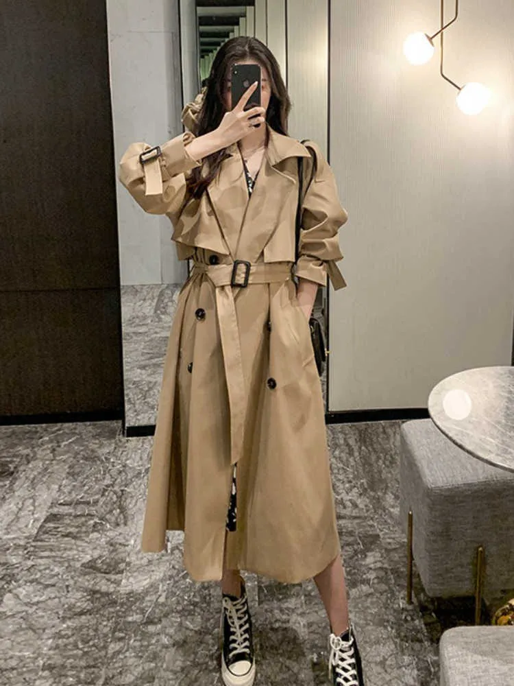 Premium Winter Womens Trench Coat with Fur Collar - Warm