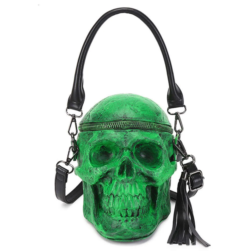 Funny 3D Skeleton Head Handbag Halloween Skull Purse for Women Unique  Satchel