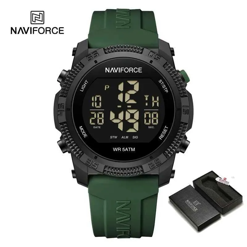 NAVIFORCE NF7104 Mens LCD Digital Leisure Watch With Date And Week Alarm Waterproof Silicone Strap In W240923 From City of love 10.67 DHgate.Com