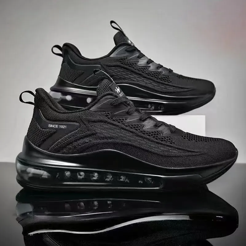 air max deluxe trainers black mono
