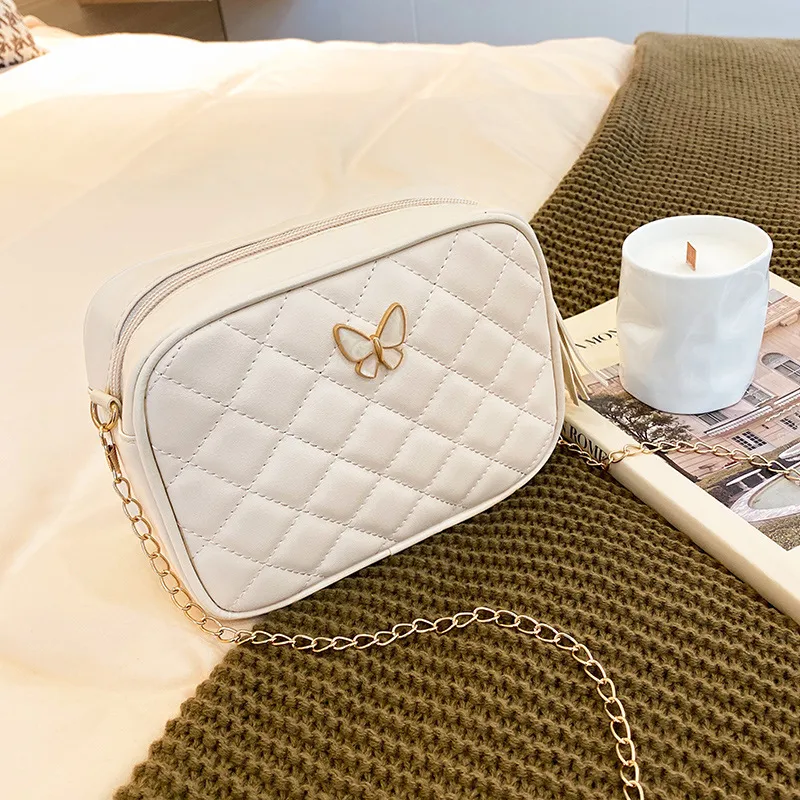 DHgate.com:Womens Diamond Lattice Flap Bag with Butterfly