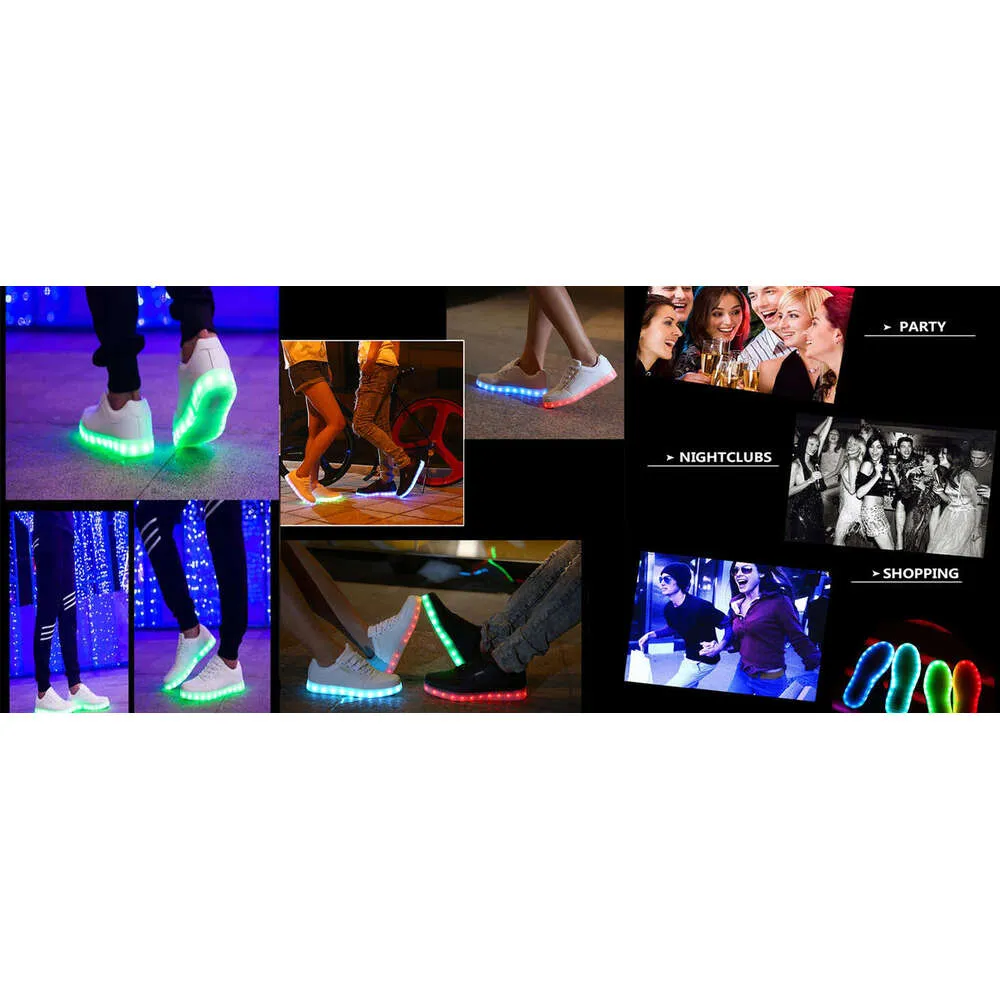 Bulk LED Halloween Disco Light Up Shoes USB Charging Designer Sports Sneakers With Lights And Dancing Effect 28C From Violet store kl 45.59 DHgate.Com