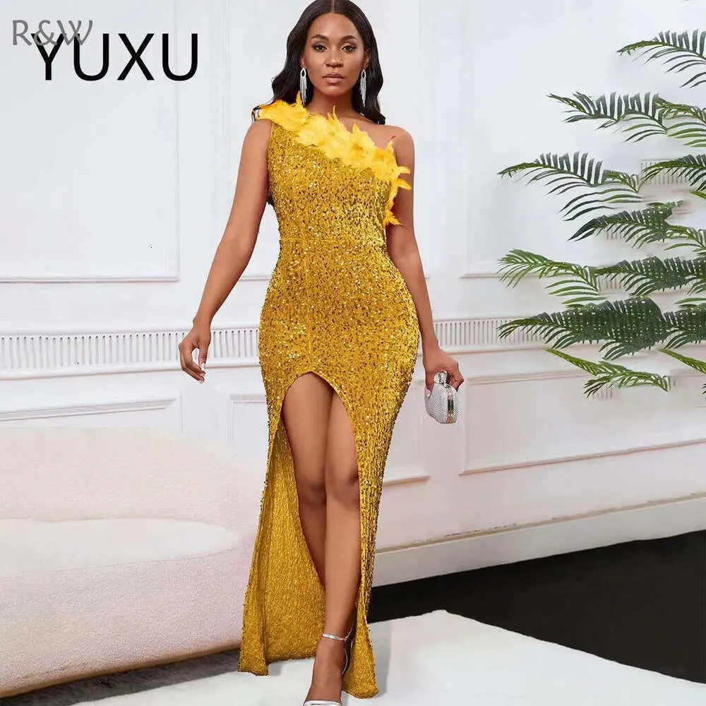 gold prom dresses 2024 Clarisse 5138 Dark Dress US 2 / UK 6 Sparkling Gold Sequined yellow prom