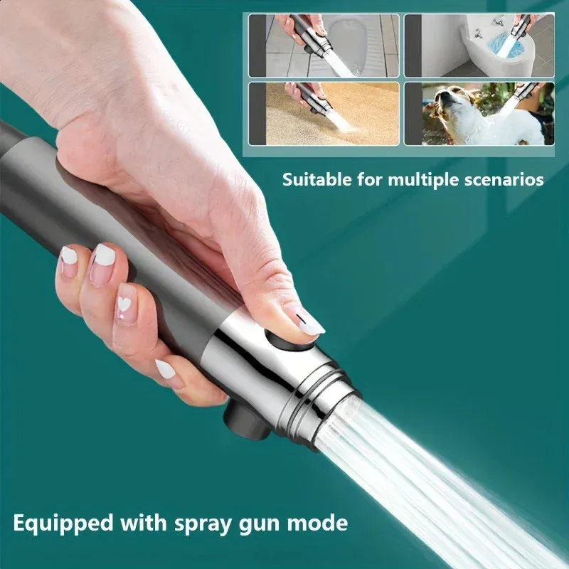 4 Modes Shower Head High Pressure Showerhead OneKey Stop Water Massage With Filter Element Bathroom Accessories Y240918_voghion.com