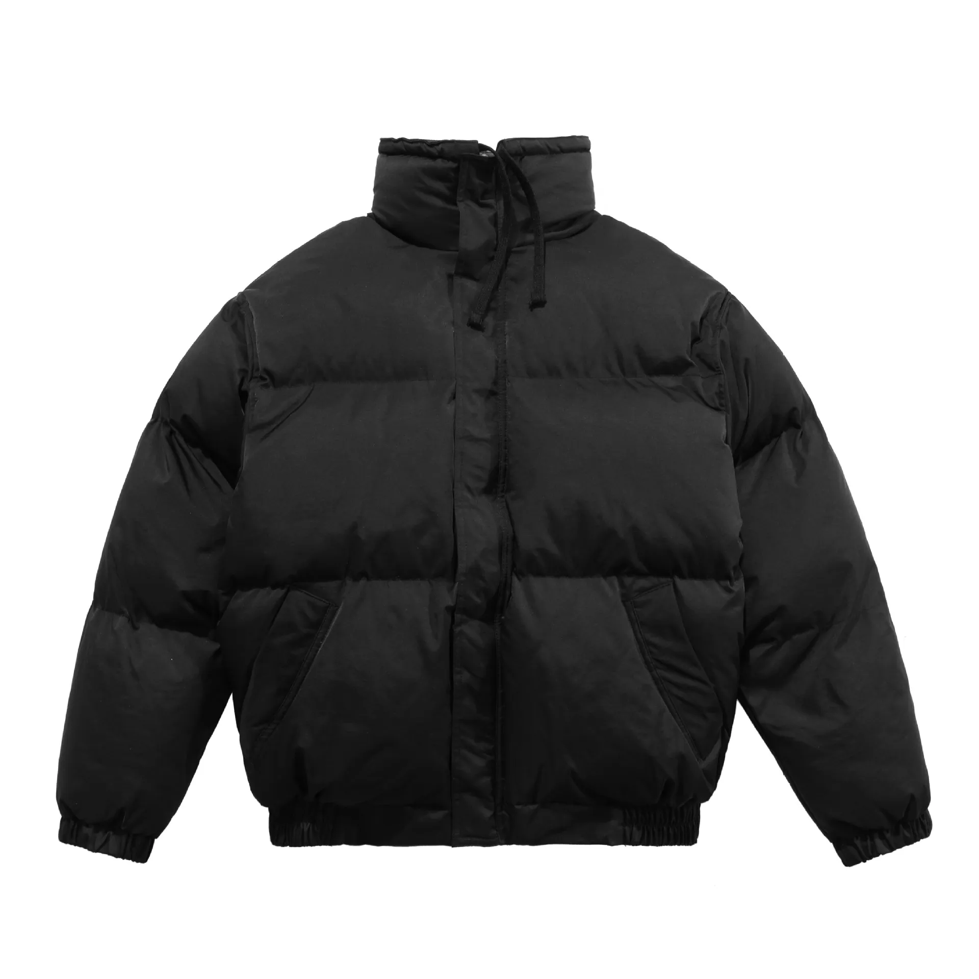 Mens Winter Down Jackets, Designer Puffer Coats, Windproof Hooded Parkas, Black/White Mens Winter Down Jackets, Designer Puffer Coats, Windproof Hooded Parkas, Black/White