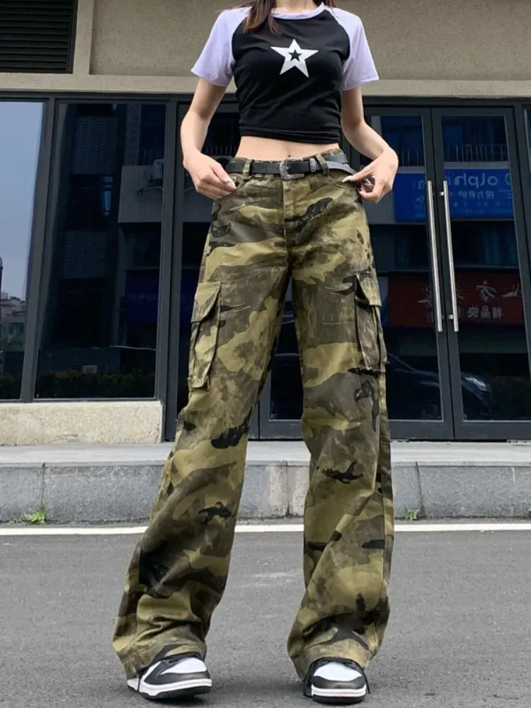 studs camouflage parachute pants Y2K 平成 studs camouflage parachute pants Y2K 平成 studs camouflage