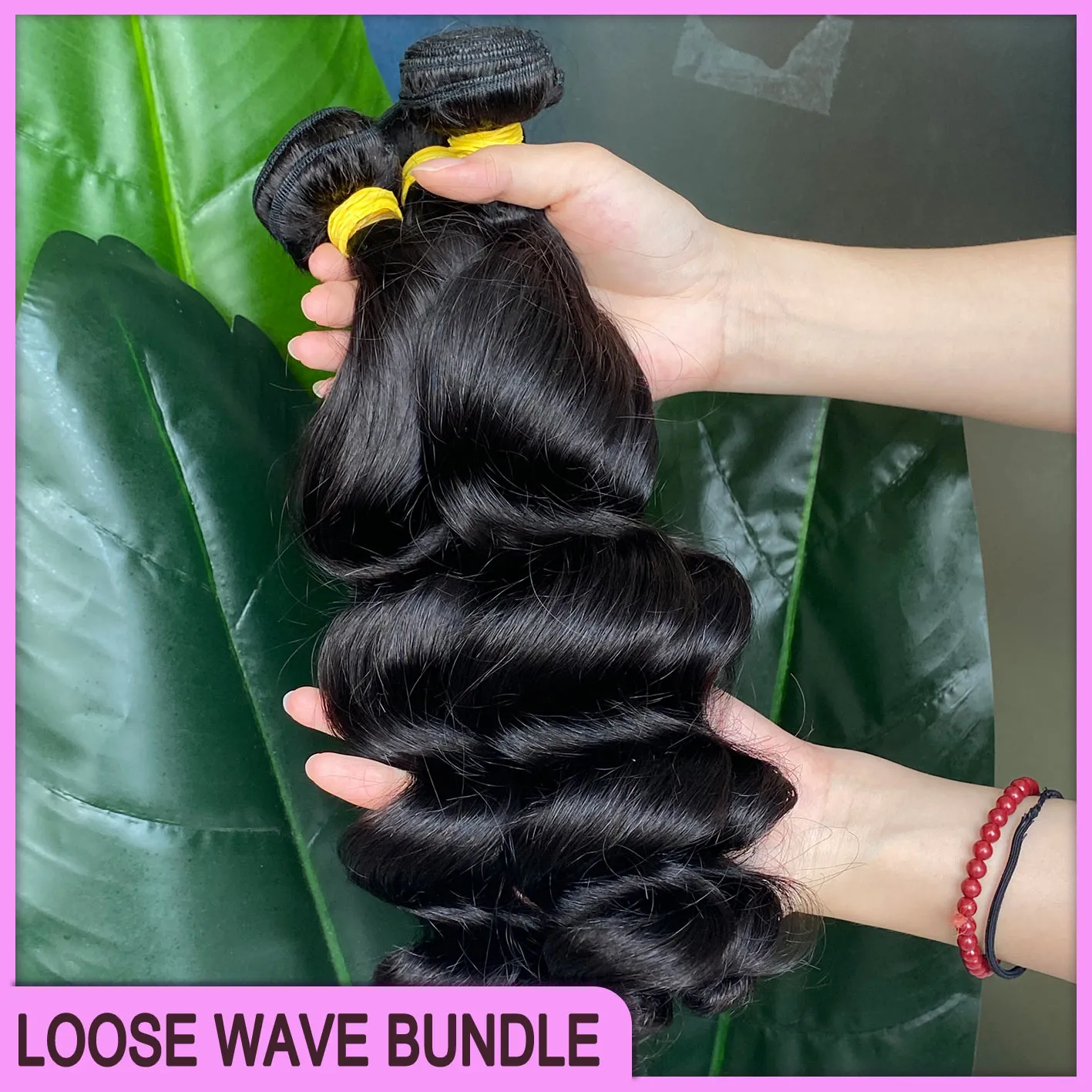 Raw Virgin Malaysian Remy Human Hair Bundles Silky Straight & Wavy Hair Extensions: 3 Bundles Raw Virgin  main image 2