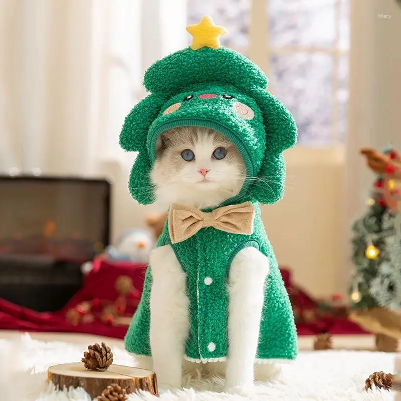Funny Dog Cat Cloak Costume Warm Fleece Winter Outfit for Pets  Christmas Holiday