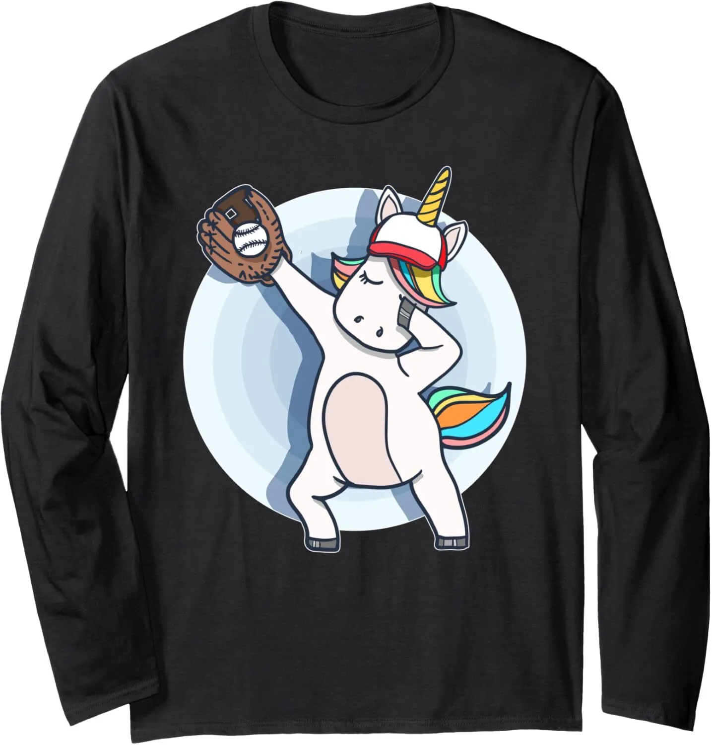 Mens Funny Unicorn Dab Dance Baseball Long Sleeve T Shirt Casual Streetwear  Sweatshirt From Cloch_shopping Vendor, $18.13 | DHgate.Com, image size:1435x1500