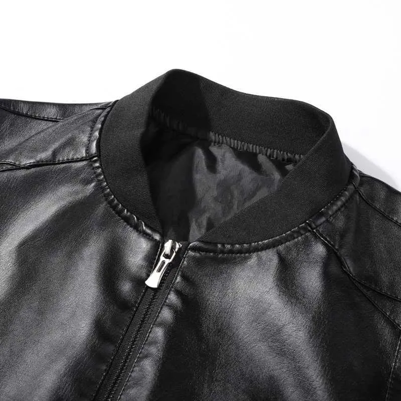 DHgate.com:Mens Black PU Leather Motorcycle Jacket with