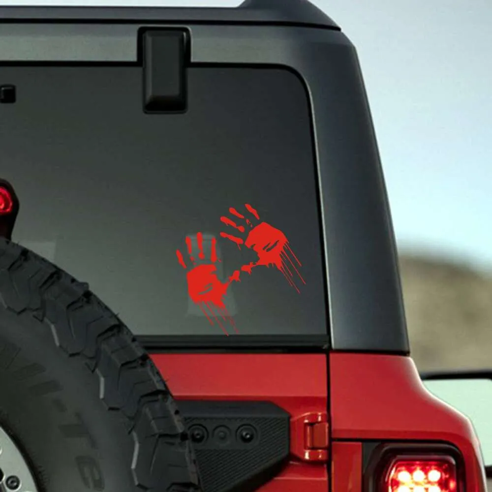 Halloween Skeleton Body Stickers Set Dripping Blood, Palm Bleeding, And ...