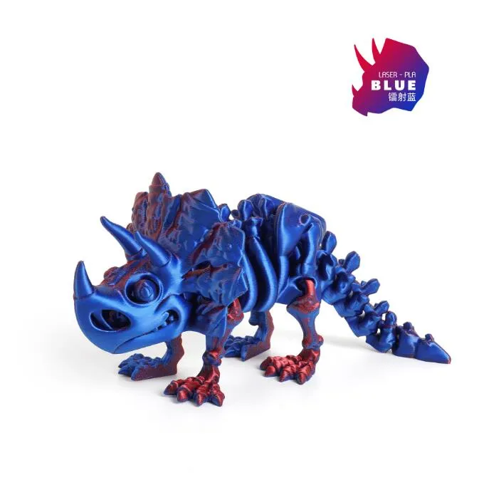 Modèle de squelette de dinosaure Triceratops imprimé en 3D - Décor de bureau tendance, cadeau fait à la main, jouet DIY Modèle de squelette de dinosaure Triceratops imprimé en 3D - Décor de bureau tendance, cadeau fait à la main, jouet DIY
